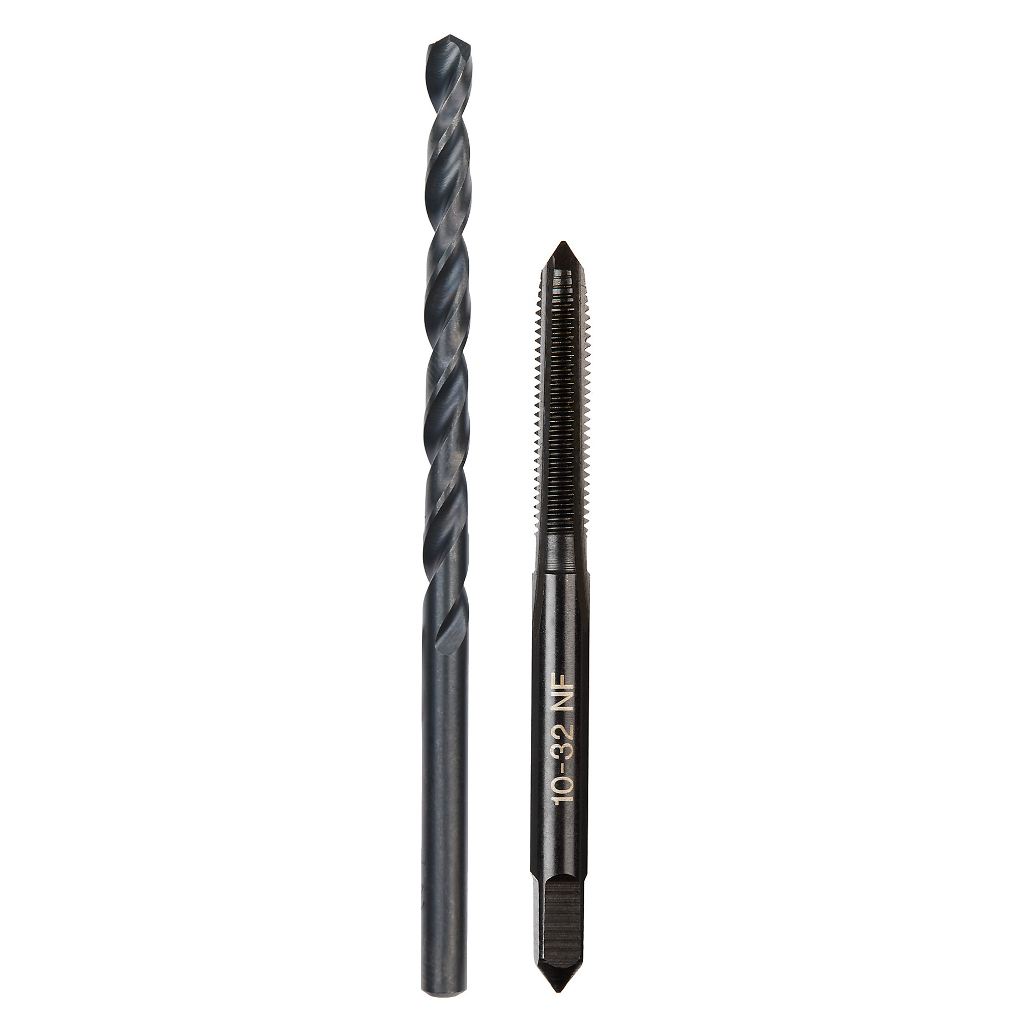 Milwaukee 10-32 NF Straight Flute Plug Tap & #21 Drill Bit, Model# 49-57-5527
